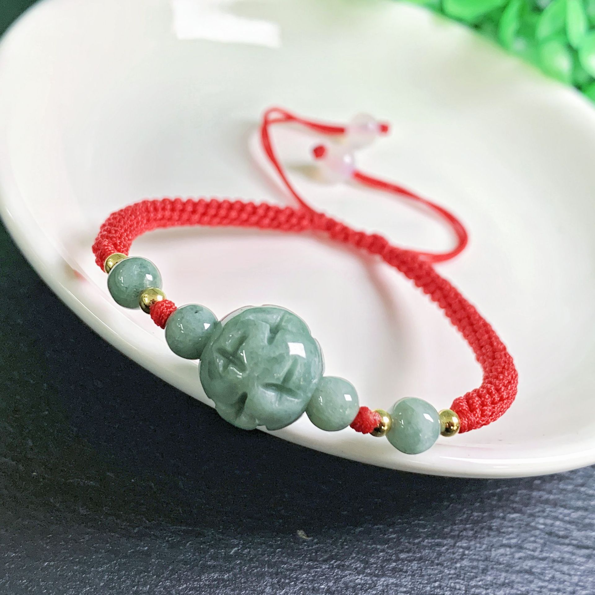 A Myanmar Jadeite Carve Bead B - Beading 评论和价格
