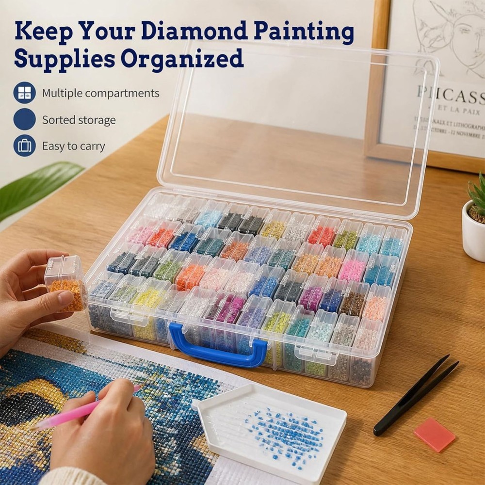 DTA4-Diamond-Painting Box, 60  - Painting Supplies 评论和价格