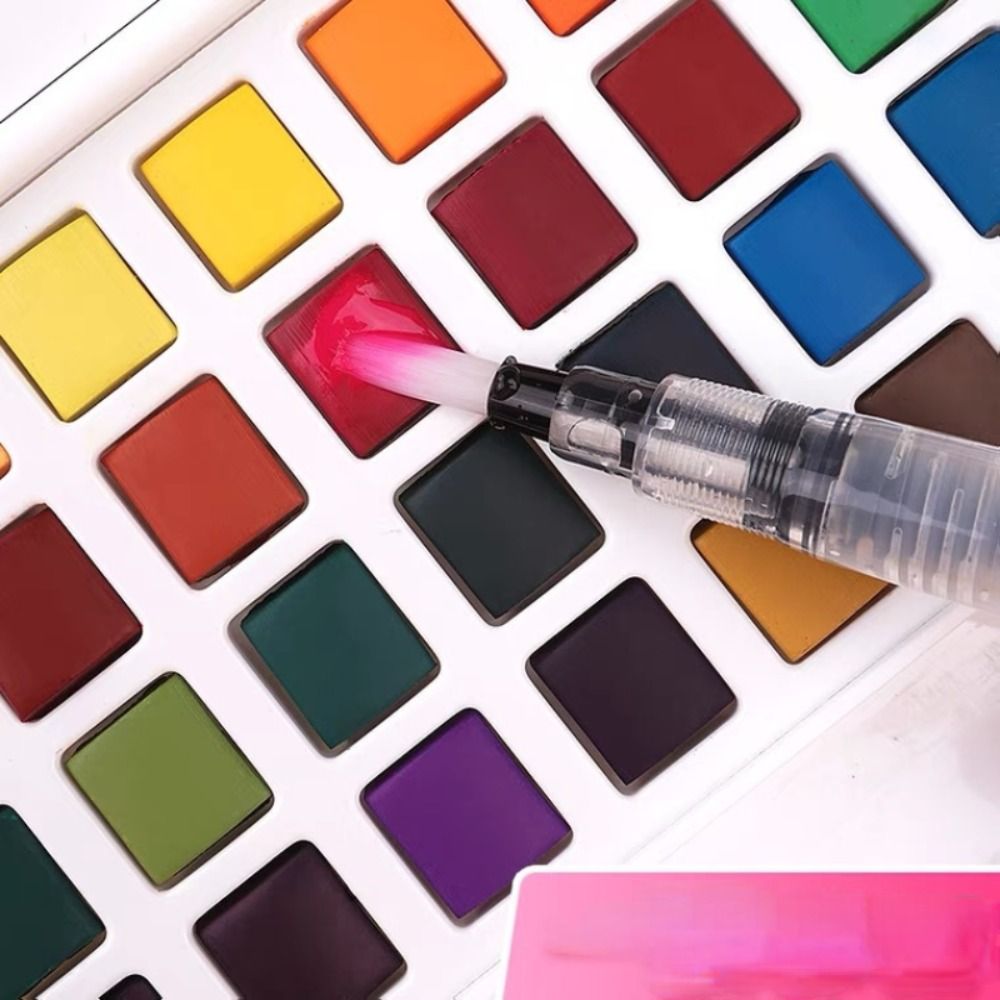 Folding Watercolor Paint Set 1 - Watercolor Paint Set Solid Pigment 评论和价格