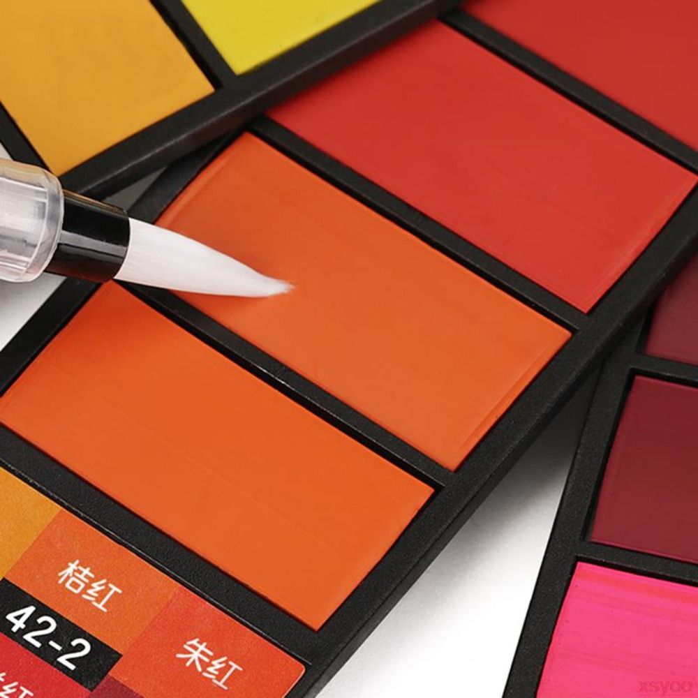 Folding Watercolor Paint Set 1 - Watercolor Paint Set Solid Pigment 评论和价格