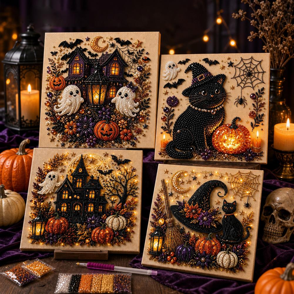 Halloween Ghost & Pumpkin 3D P - Painting Supplies 评论和价格