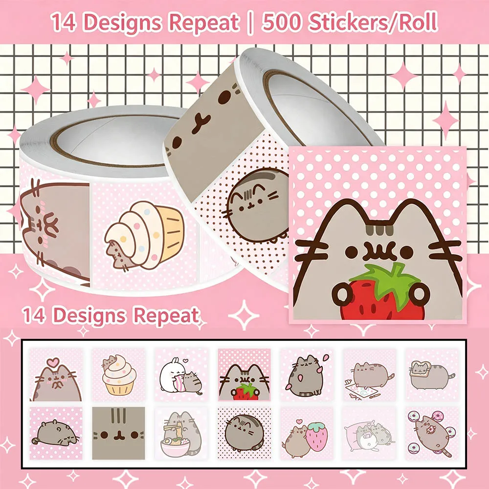 Hou 500pcs Pusheen Cartoon Cat - Scrapbooking 评论和价格