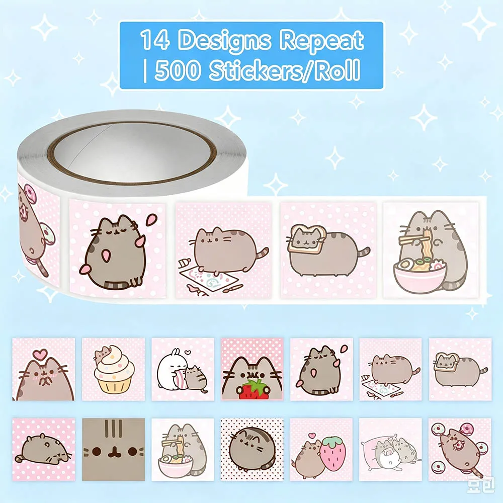 Hou 500pcs Pusheen Cartoon Cat - Scrapbooking 评论和价格