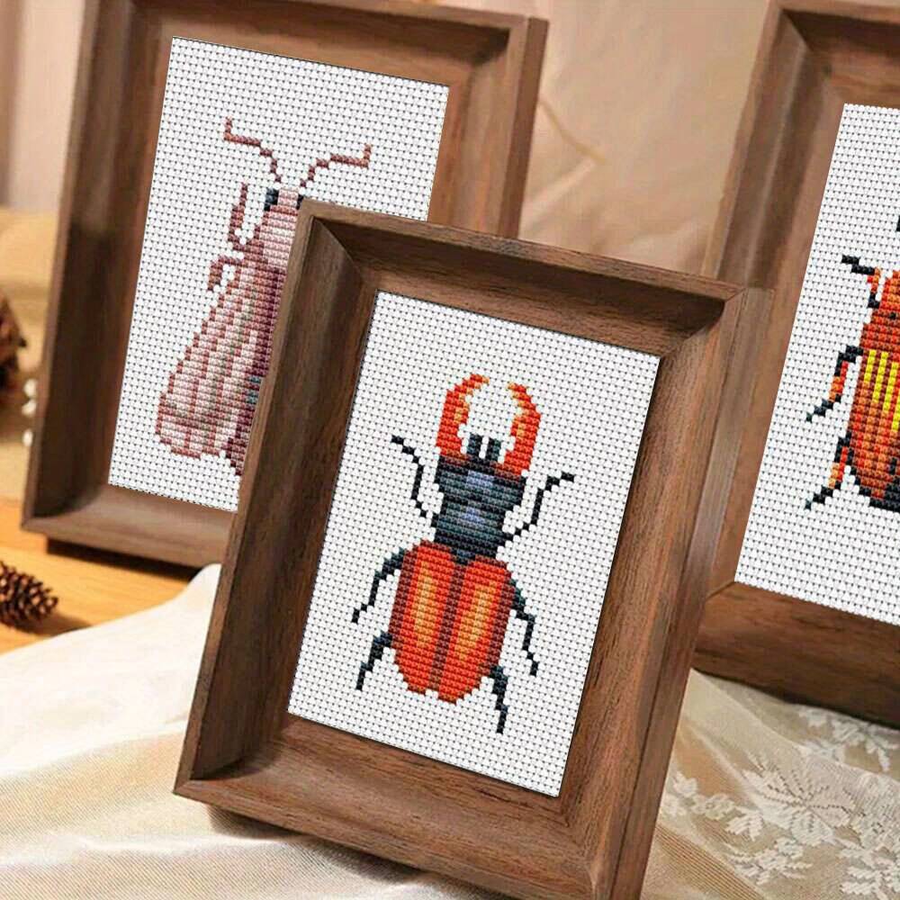 8Pcs Insect Cross Stitch Embro - Cotton Embroidery Thread Skeins 评论和价格