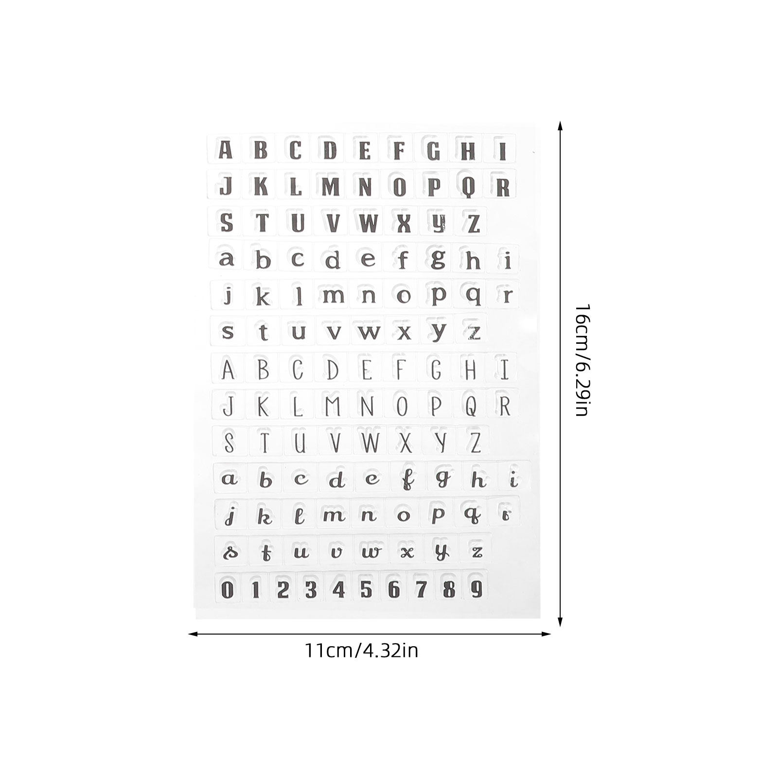 4Pcs Transparent Silicone Alph - Clear Silicone Stamps For Card Making 评论和价格