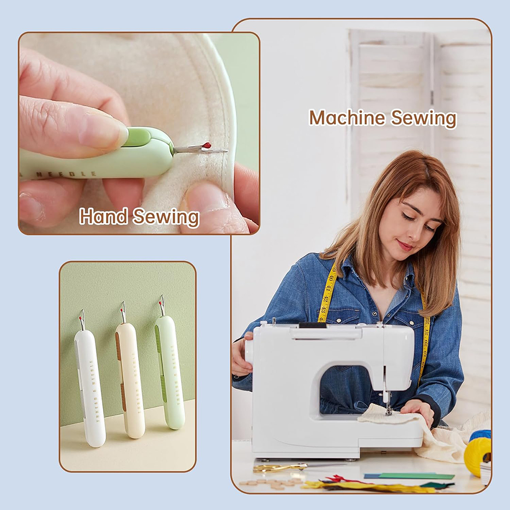 2 in 1 Needle Threader Seam Ri - Cotton Embroidery Thread Skeins 评论和价格